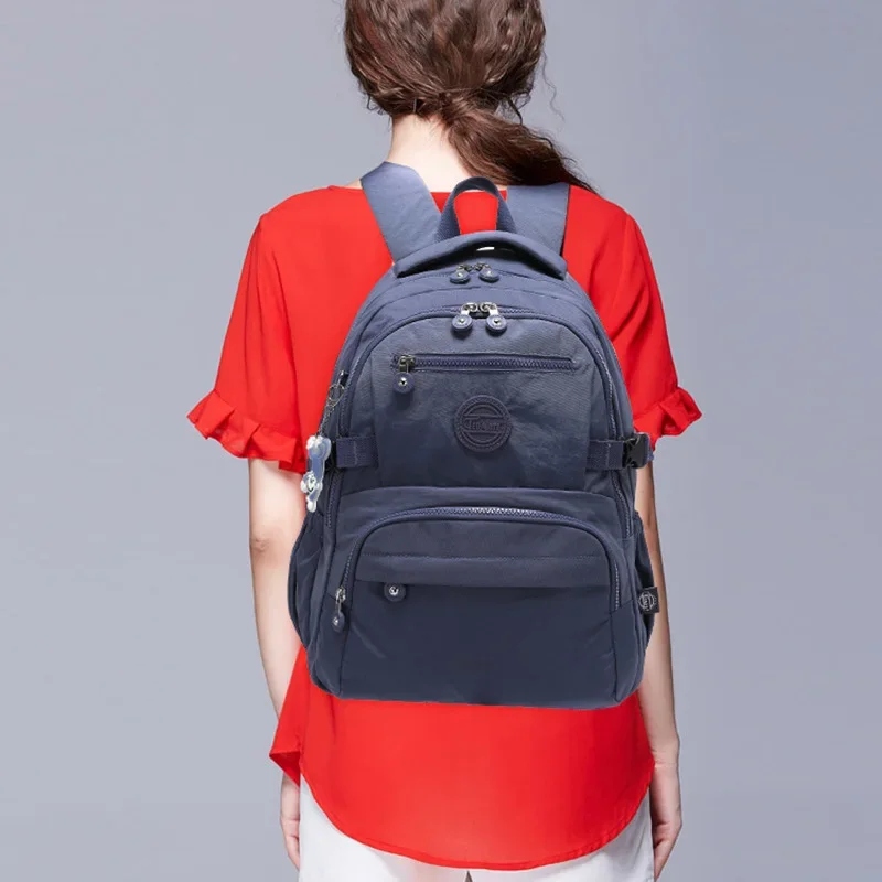 Waterproof Nylon Backpack for School Travel