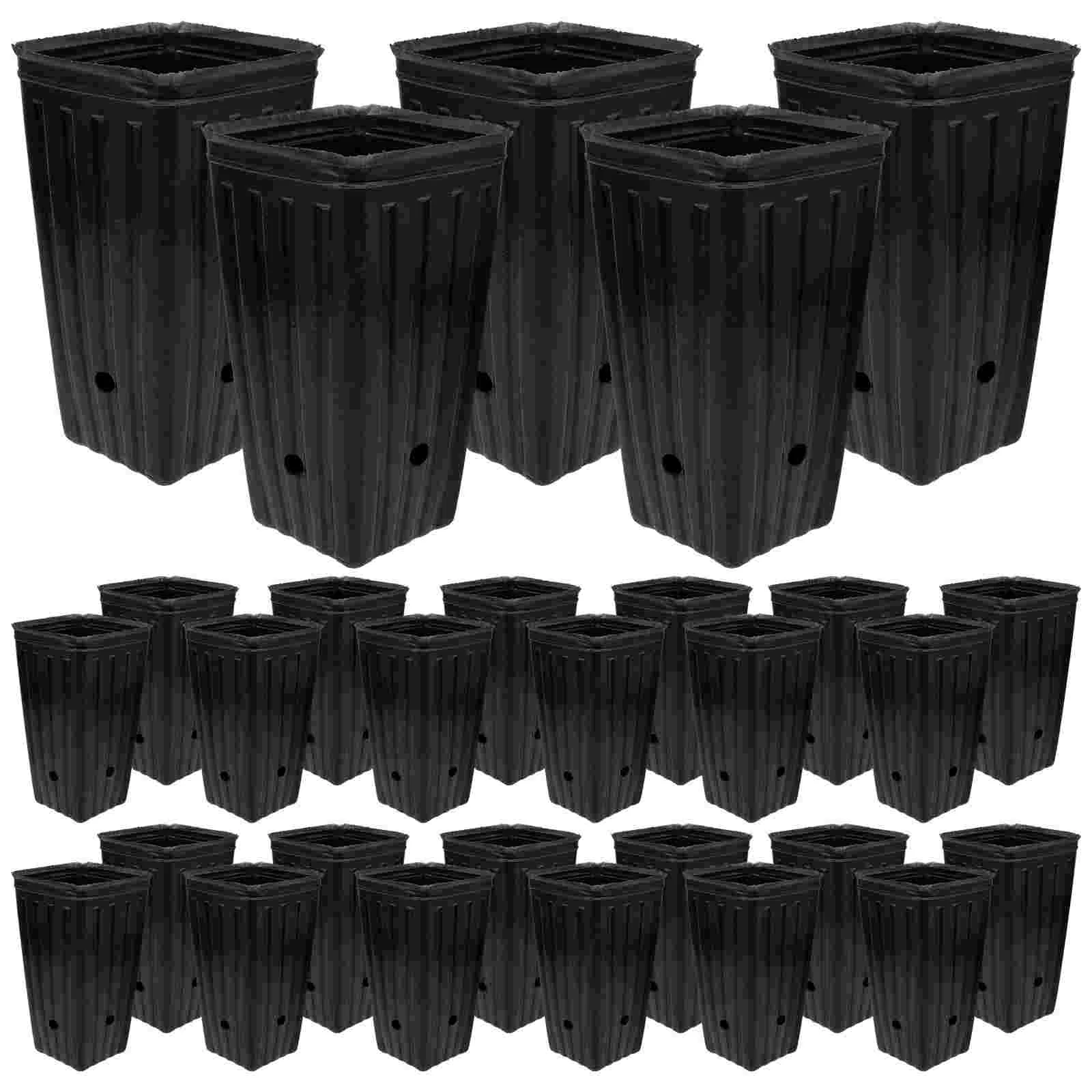Tall Seedling Pot Garden Planting Cup Bag 30 Pcs Flower Pot