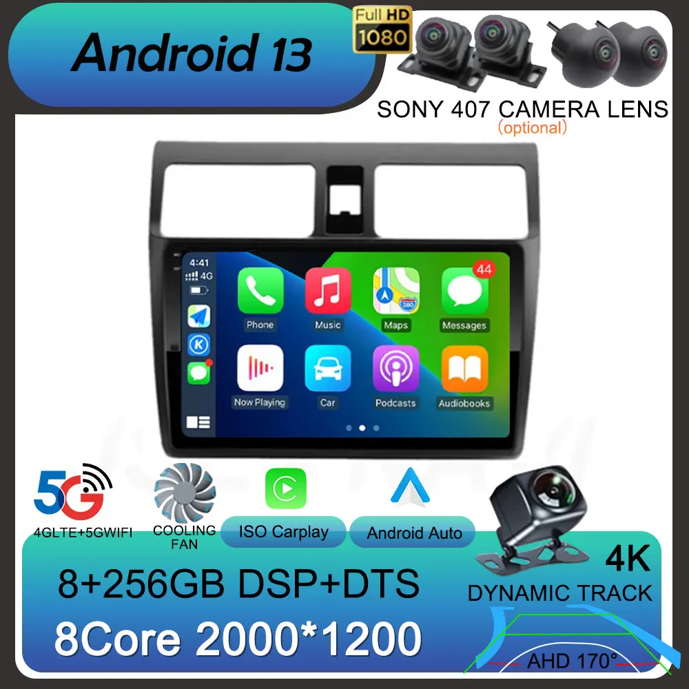 

Android 13For Suzuki Swift 4 2011 2012 2013 2014 -2016 Car Radio Stereo Multimedia Video Player 2 Din Auto Audio GPS Carplay