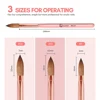 Pink Handle Acrylic Nail Brush Size 16/18/22 mm Acrylic Application Nail Brushes Pen Professional Powder Extension Carving 6