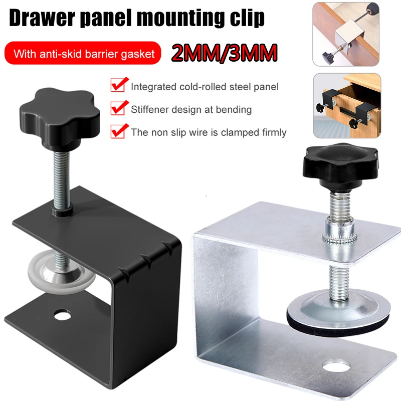 1Pc New Steel Drawer Front Installation Clamps Woodworking Jig