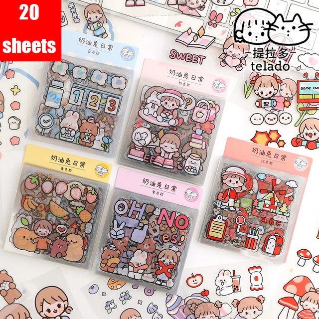 Korean deco stickers sheet set