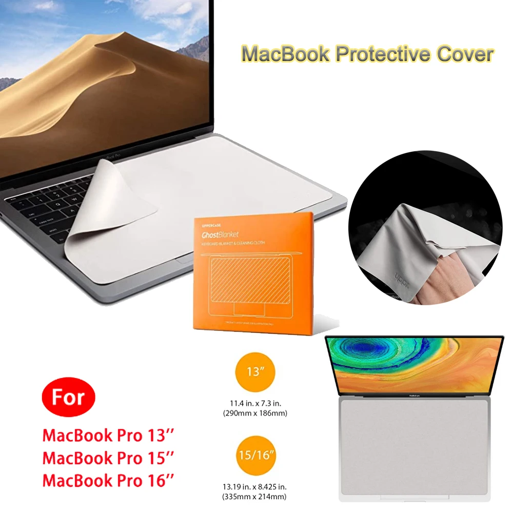 MacBook Protective Cover Screen Keyboard Imprint Protection Microfiber  Liner and Cleaning Cloth Compatible with Pro 13 14 - AliExpress