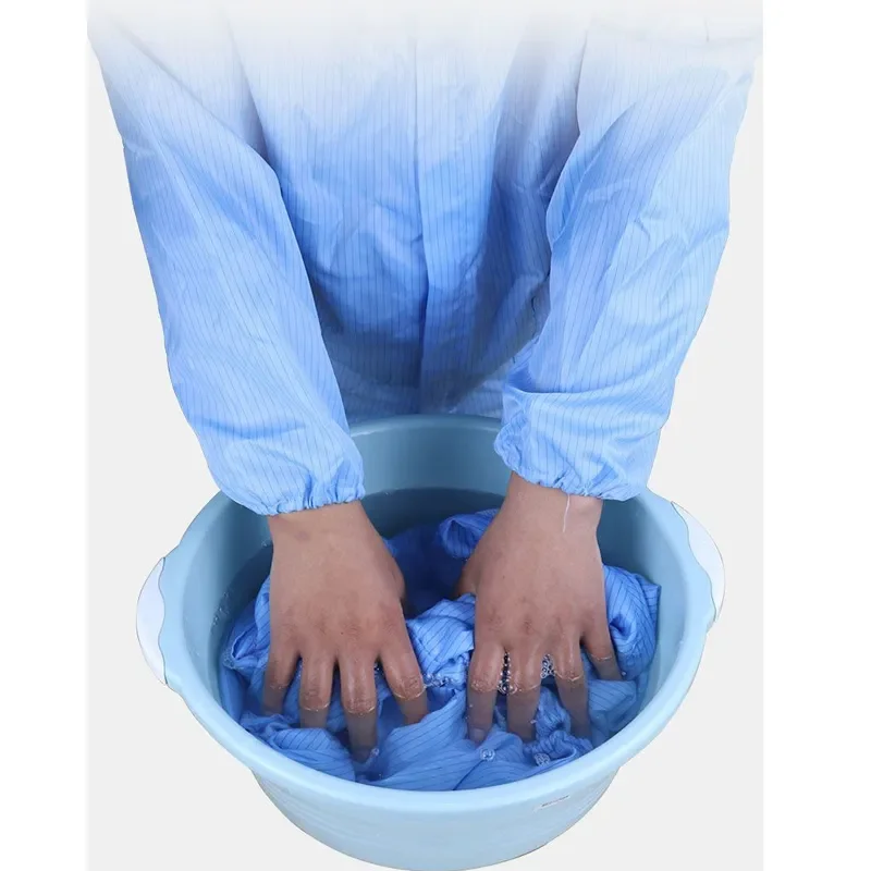White Blue Anti Static Coverall Clean Room Suit Dust Work Clothes One-Piece Protective Suit Chemical Spray Paint Factory Uniform