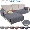 100% Waterproof Sectional Couch Covers 2 Pcs Quilted Slipcover Reversible L-Shape Sofa Covers for Living Room Pet Mat Protector 1