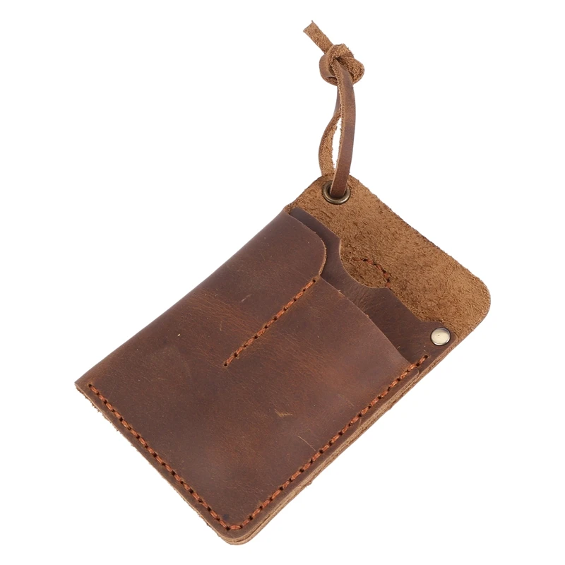 EASYANT Handmade Oil Wax Leather Sheath Pocket Pouch EDC Organizer Card  Holder Wallet