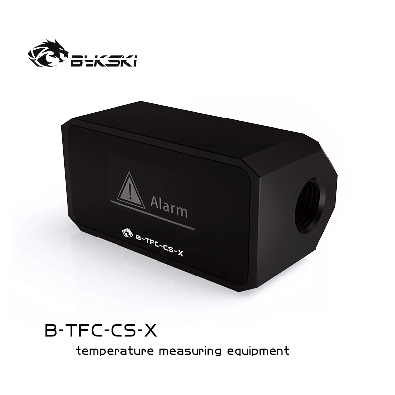Bykski-pc Liquid Cooler Flow Meter e Termômetro Flow Rate Temper Display Oled Digital Monitor de Refrigeração de Água em B-tfc-cs-x - Imagem 2