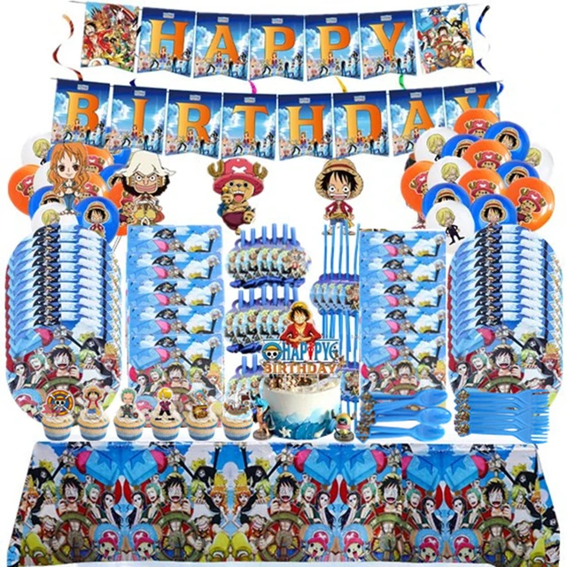 Birthday Decoration One Piece Luffy  One Piece Anime Birthday Theme -  Party - Aliexpress