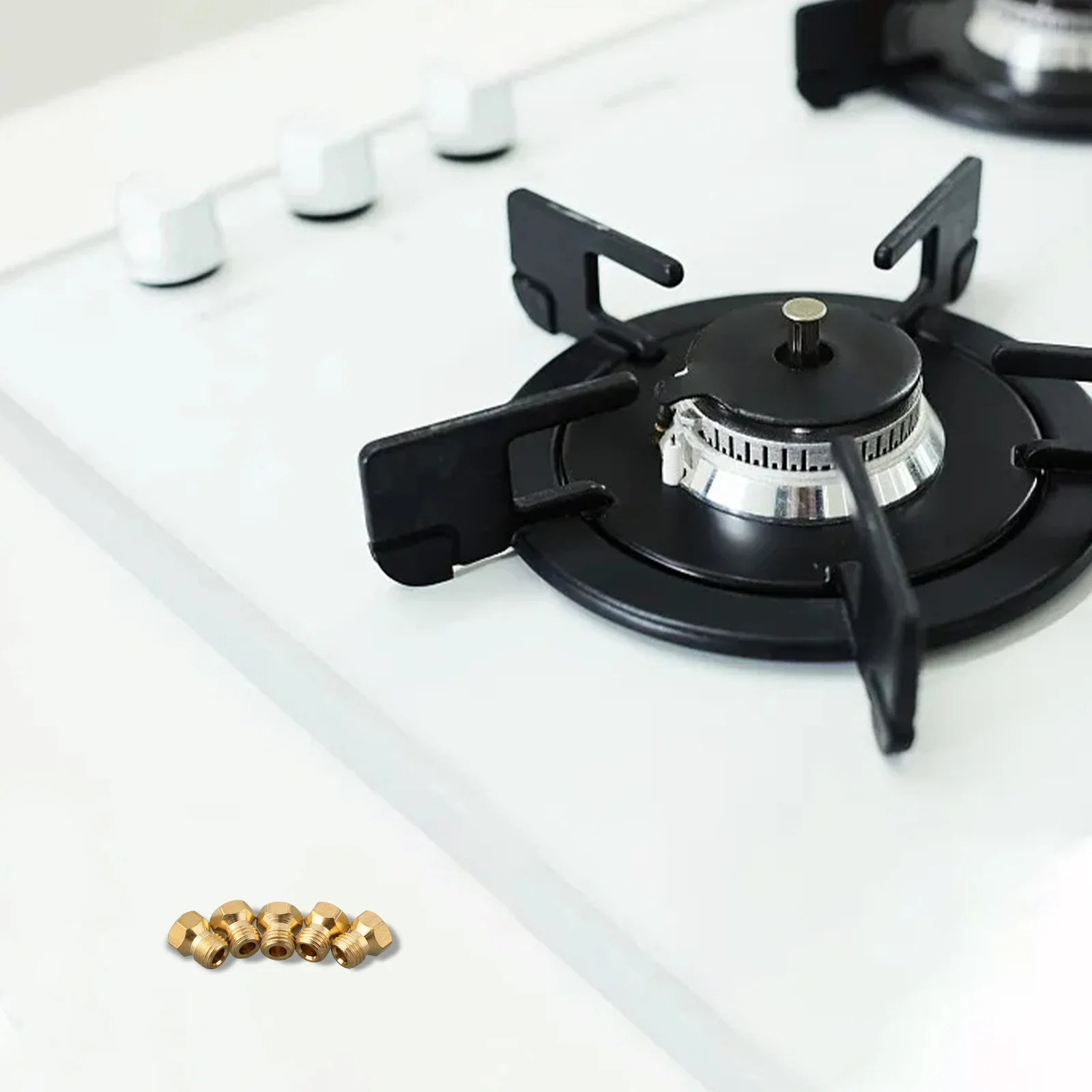 Thread -LPG Cooker Stove Gas Jet Water Heater Nozzle Jet Cooking Burner Hob Calor Propane Injectors Conversion Kit 5PCS