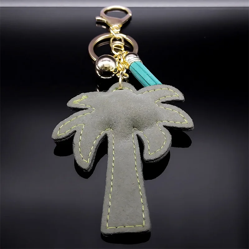 شجرة جوز الهند النخيل مفتاح سلسلة للنساء الرجال ال...