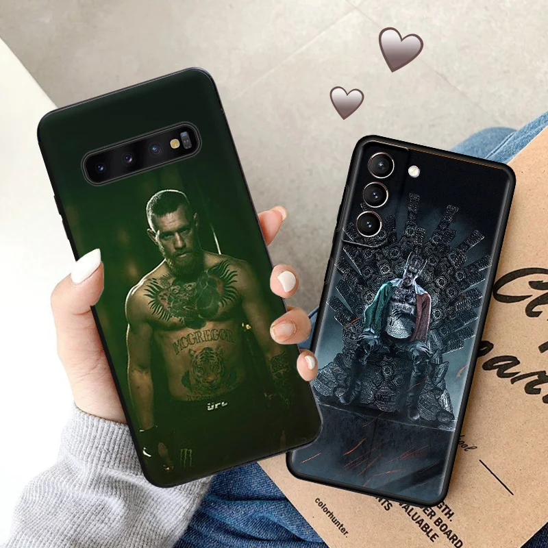 Custodia Morbida Per Samsung Galaxy S24 S23 S22 S21 S20 S10 Plus Ultra Fe E Lite Conor Mcgregor Cover Nera Opaca Per Telefono