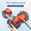 Car Washer Mop Foam Wash Brush Double Brush Head Roof Window Cleaning Maintenance Three-Section Telescopic Mop Car Accessories 2