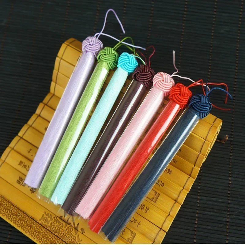 10/5Pcs 폴리 에스터 실키 Tassels 15cm Floss Bookmark Tassels파인애플 모자 술 쥬얼리 만들기 DIY 공예 액세서리
