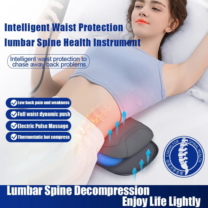 

2024 Lumbar Massager Machine Adjustable Intensity EMS Vibration Intelligent Electric Airbag Inflatable Back Posture Corrector