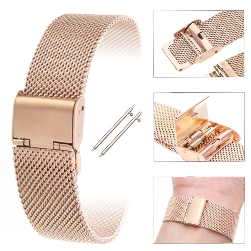 Elegant Metal Strap Bracelet for Huawei Watch - Universal 42mm/41mm Replacement Watchband