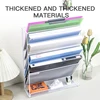Wall file Organizer, File Rack Wall mounted mail organizer Magazine paper rack sorter for home office organization 3