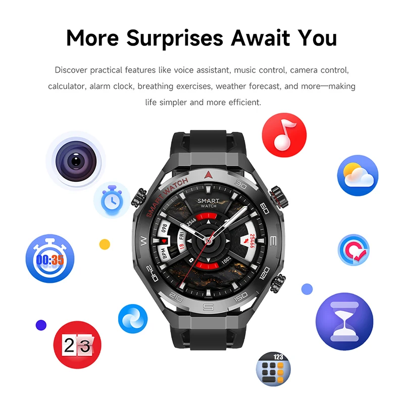 Nuovo Smartwatch Sportivo 2026 con Modalità Multi-sport per Effettuare e Ricevere Chiamate, Grado di Impermeabilità IP67, Monitoraggio della Salute - Image 6