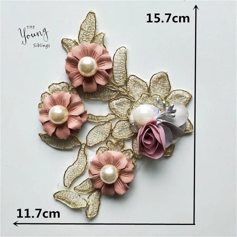 3D Flower Lace Collar DIY Embroidery Applique Neckline Sewing Fabric Decoration Clothing Accessories Scrapbooking lace fabric lace garment accessories lace sewing supplies lace decoration lace accessories lace sewing accessories clothing accessories
