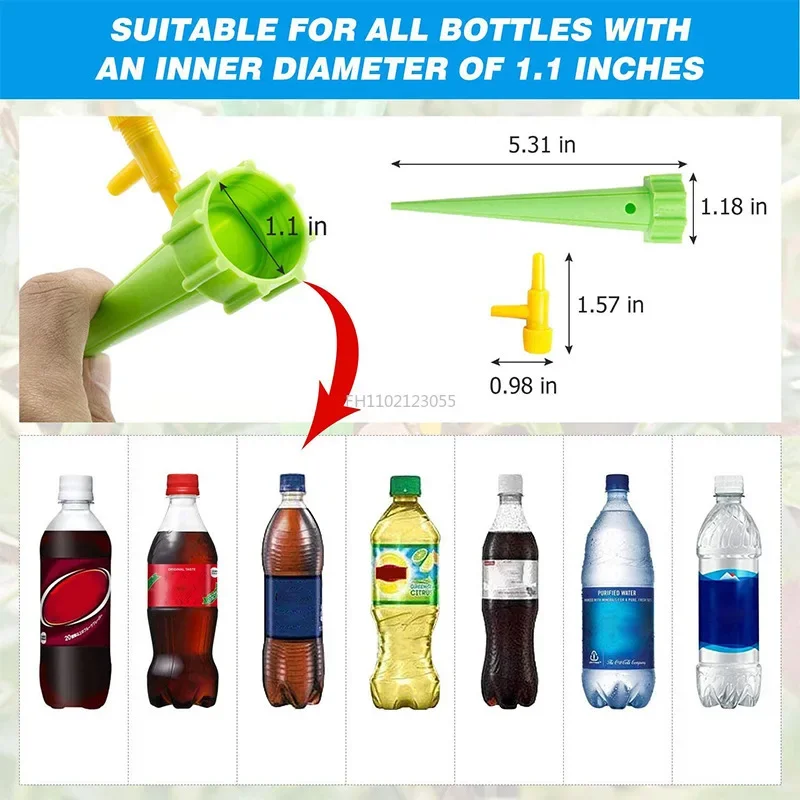 3/4/5/6Pcs Self-Watering Kits Automatic Watering Device Garden Drip Irrigation System Adjustable Control Tool Plant Watering