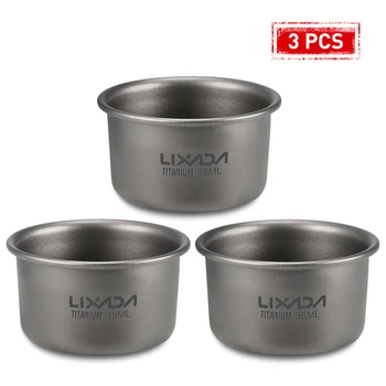 Lixada Mini Titanium Tea Cup – 35ml Ultralight Camping Mug 1