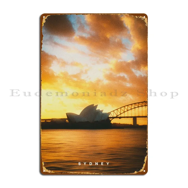Poster Con Targa In Metallo Sydney Home Vintage Custom Vintage Cinema Tin Sign Poster