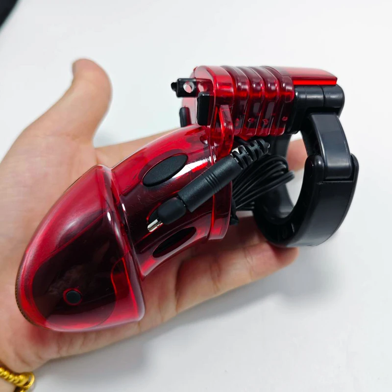 E stim Toys for Men,BDSM Electro Shocker Shock CB6000 Chastity Cock Cage,Electric Sex Penis Ring,Electrostimulation Cock Ring