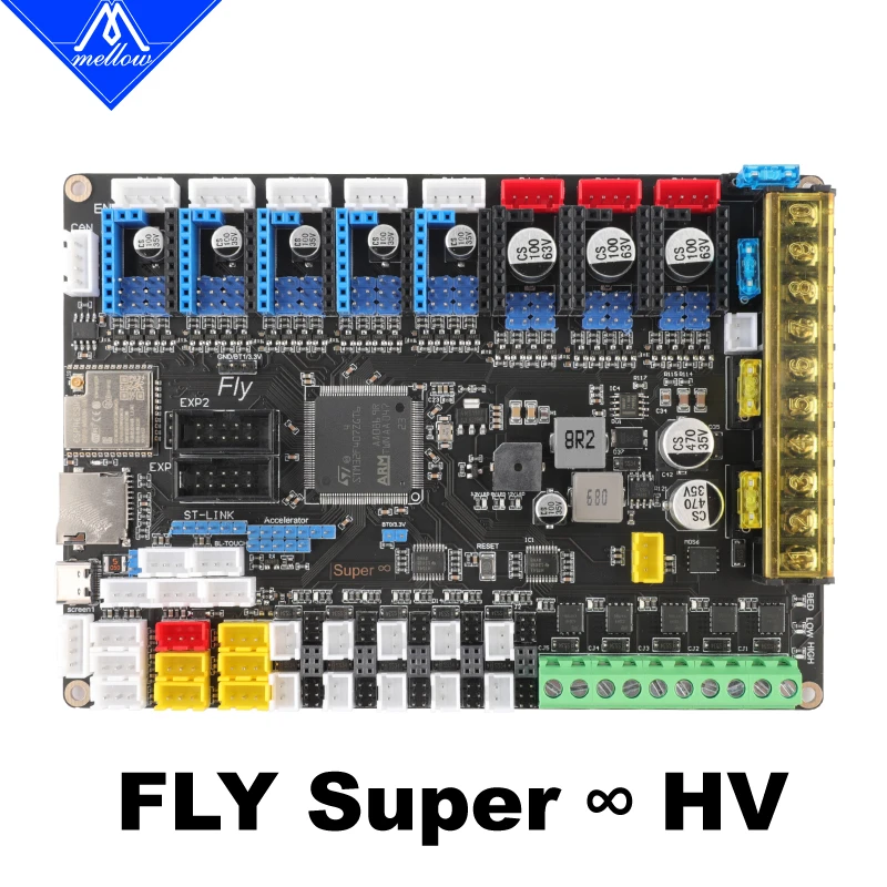 spectra printhead Mellow Super ♾️ V1.1 Board 3 HV Reprap 32Bit Wifi 2oz Pcb For TMC2225 TMC2209 Motherboard 3D Printer Compatible Marlin/Klipper 3d printer stepper motor