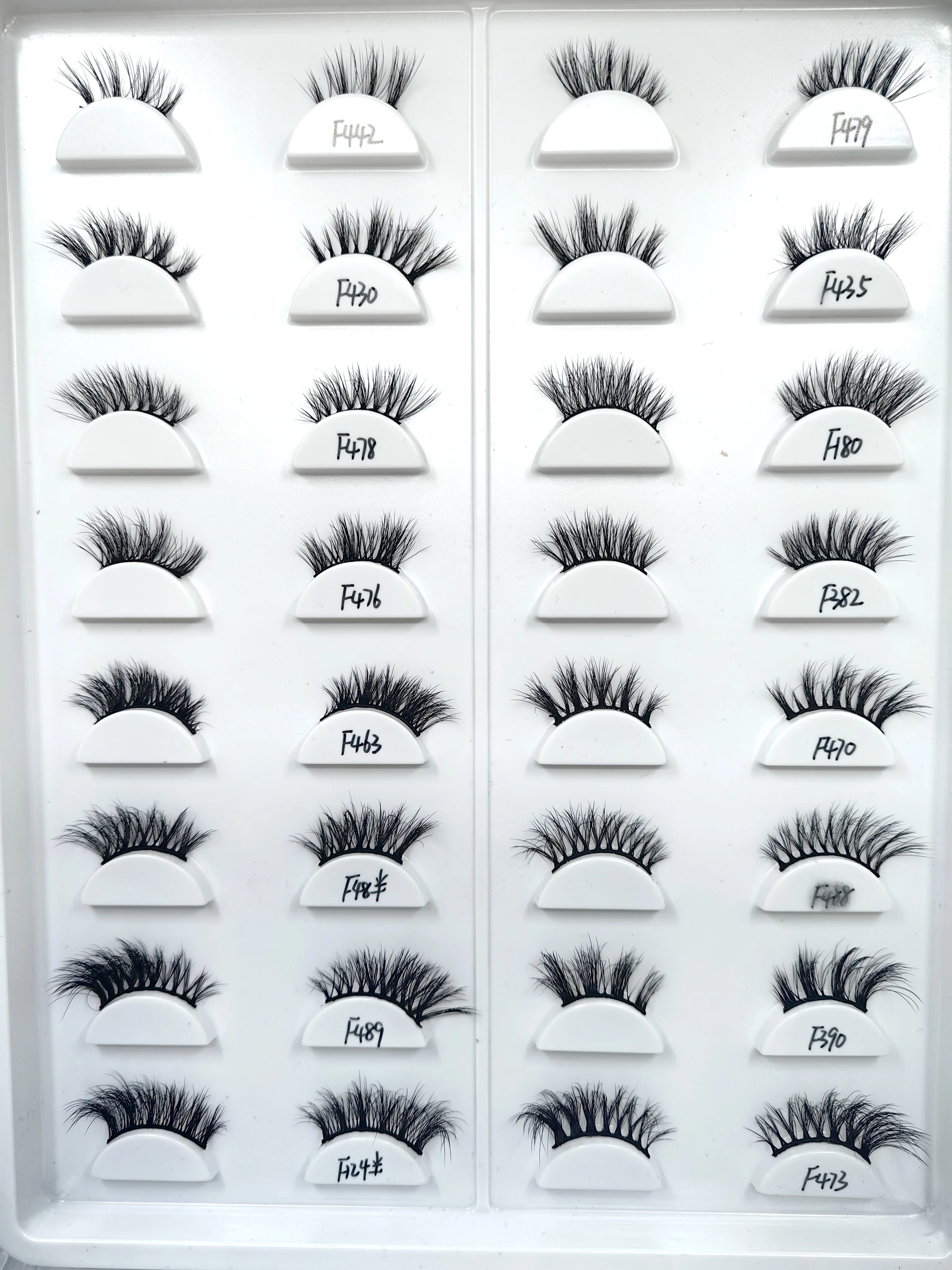 100pcs 3D real mink half eyelashes customized box Personal custom logo false eyelash bulk free fast shipping DHL/UPS Small batch 4