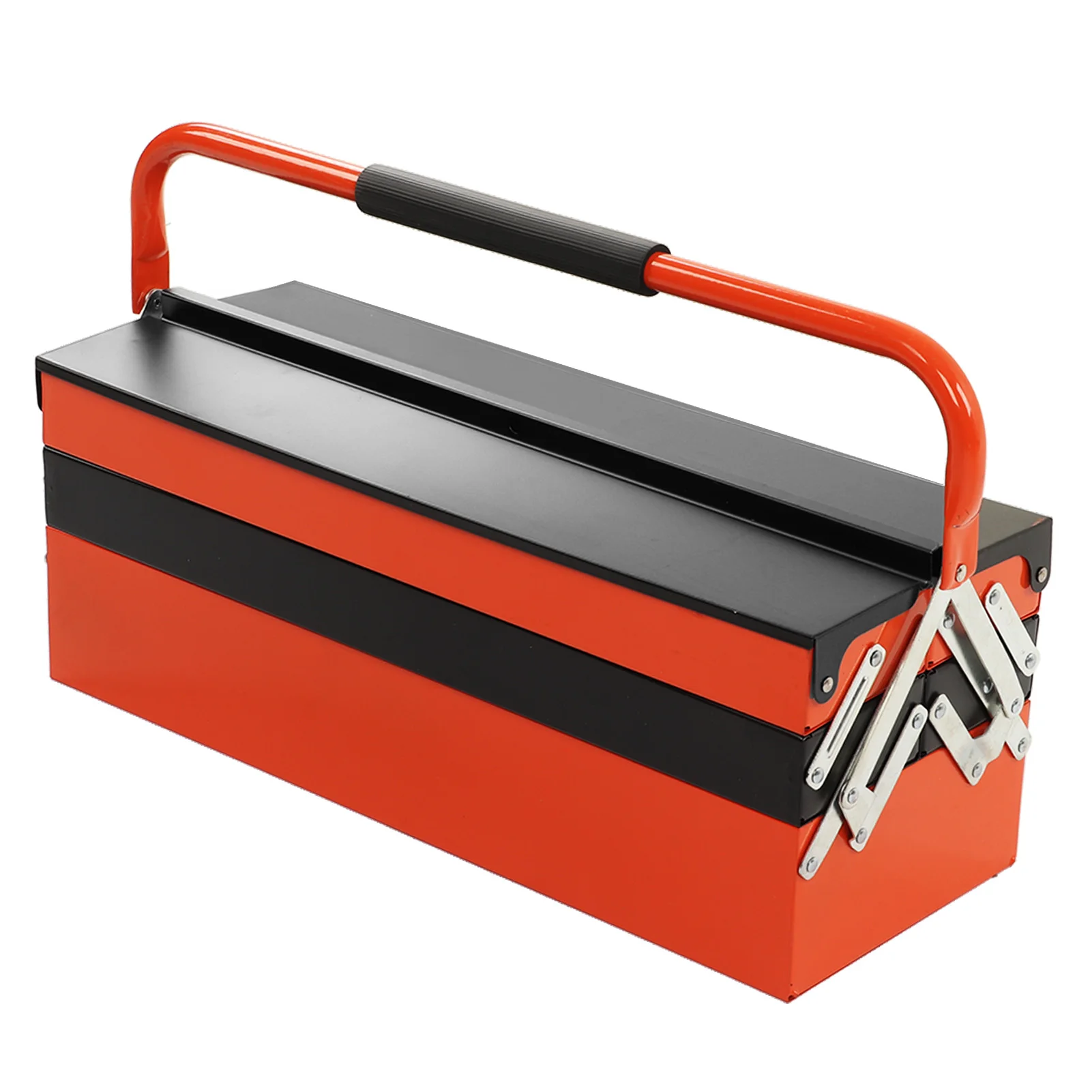 Multifunctional 3 Layers Portable Handheld Tool Box for Garage Folding Tool Storage Box Large