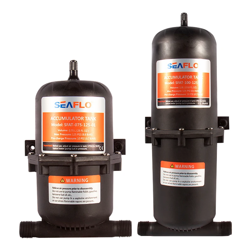 0.75L 1L 125PSI Pre-Pressurized Accumulator Tank Pressure Storage Vessel Hold Water Under Pressure Water Pump Flow Control Inter water pump flow control