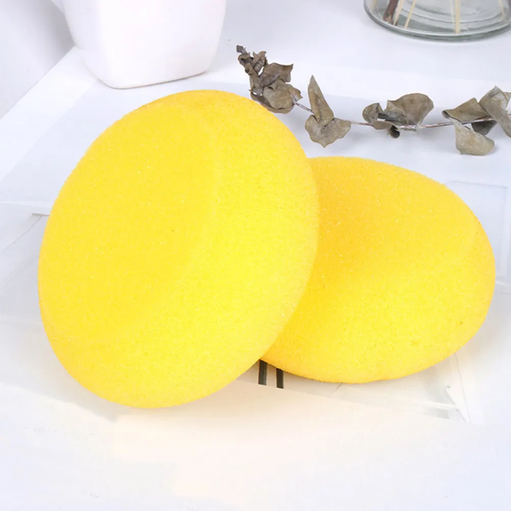 10Pcs 어린이 스폰지 페인팅 브러쉬 키트 라운드 스폰지 페인트 브러쉬 어린이를위한 쉬운 그립 공예 수채화 도자기 점토