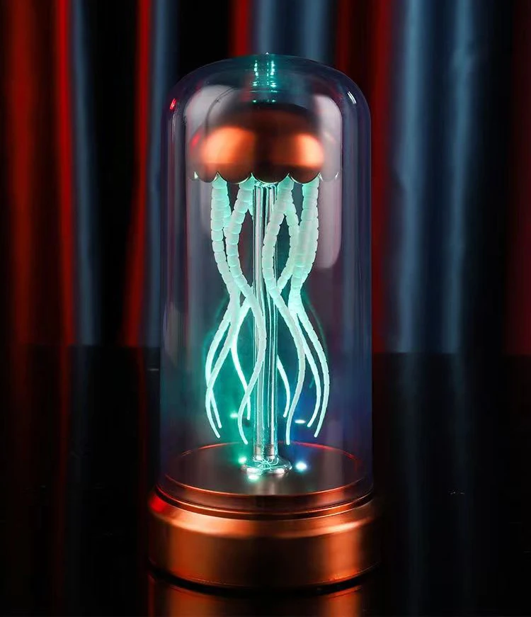 Aqumotic Jellyfish Music Box Musical Boxes & Figurines 20-10cm Rotating Jelly Fish Lights 1pc Caja De Musica Musicbox 3