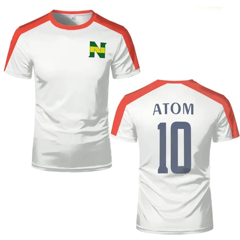 T-shirt sportive per uomo Capitano Tsubasa Anime Jersey Cosplay Top personalizzati Uomini e donne allentati Abbigliamento sportivo ad asciugatura rapida T-shirt per bambini - immagine 5