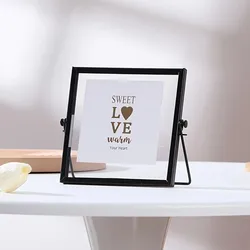 Sleek Metal Photo Frames - Modern Minimalist Decor - 4cun (Black)