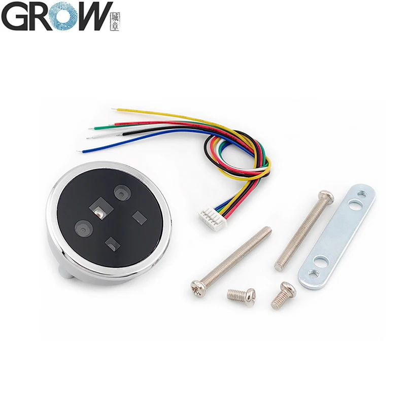 GROW FP002 UART 인터페이스 이중 렌즈 얼굴 인식 모듈(손바닥 정맥 기능 포함) IR 유도 DC 4.5-12V 저전력 소비