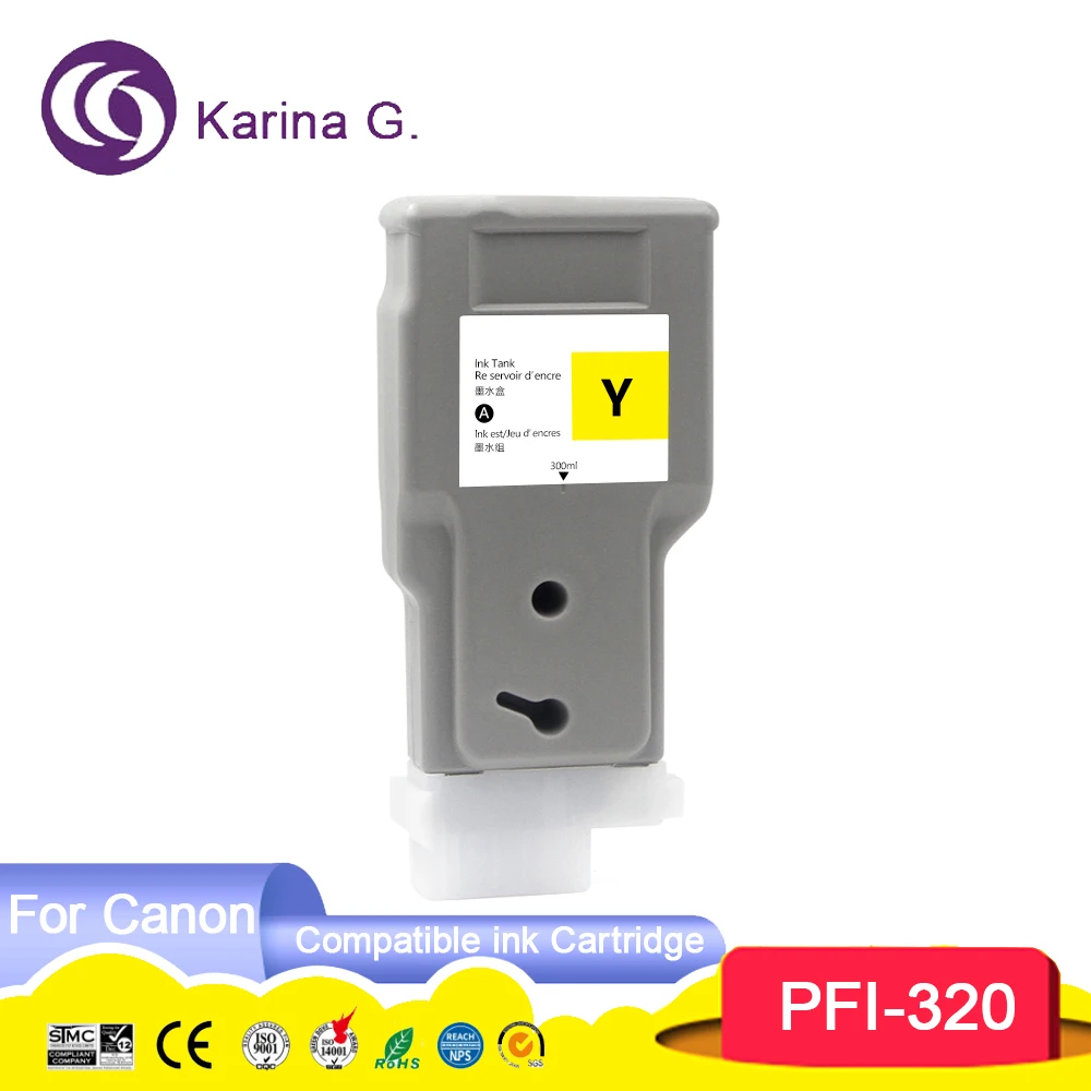 PFI320 PFI 320 PFI-320 Premium Color Compatible Inkjet ink Cartridge for imageP