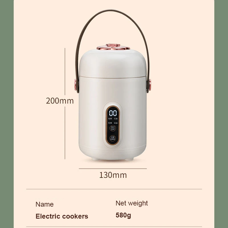Rice Cooker Electric Cooker Electric Cooking Pot Electric Food Warmer 110V Electric Kettle Health Tea Water Boiler Stew Hot Pot Soup Porridge Slow Cooker Rice Cooking Heating Lunch Box Food Warmer