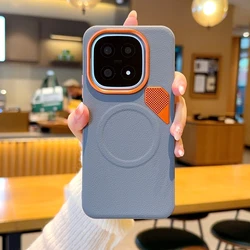 ELVEV Magnetic Luxury PU Leather Dropproof Phone Case with Heat Dissipation Protection for Vivo iQOO 13 (Grey)