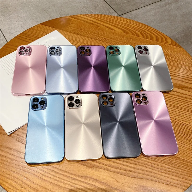 

40Pcs/Lots Luxury Laser Aurora Colorful Case for 14 14Pro 11 12 13 Pro Max 14Plus Hybrid Soft Silicone Bumper Shockproof Cover