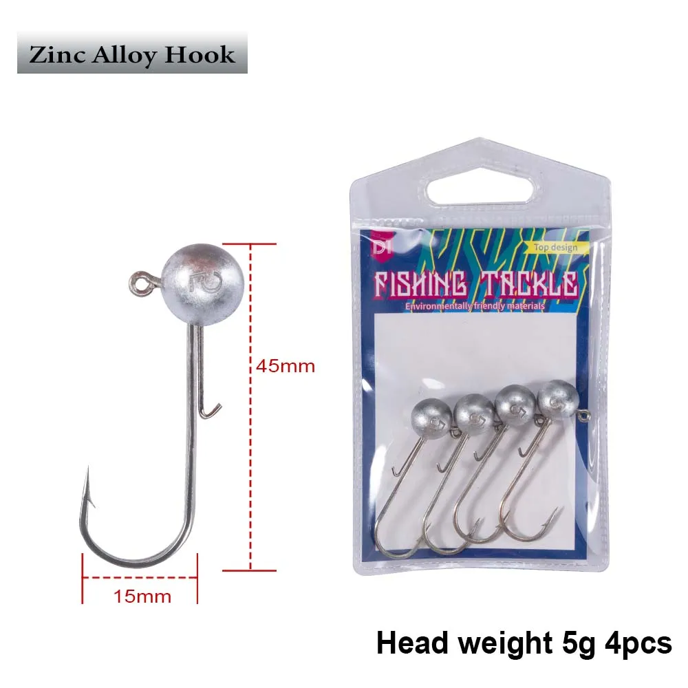 Zinc Alloy Fishing Hooks, Zinc Alloy Worm Jigs, Zinc Alloy Jig Head