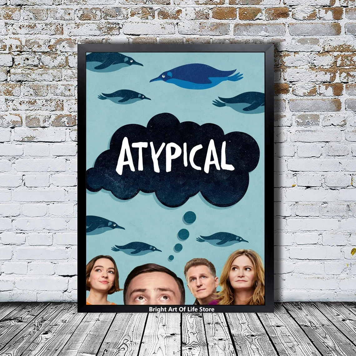 

Atypical Poster Star Actor TV Series Canvas Poster Photo Print Wall Painting Home Decor (Unframed)