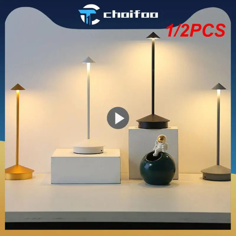 

1/2PCS Touch USB rechargeable table lamp creative restaurant hotel bar coffee pina table lamp Lampada Da Tavolo decorative