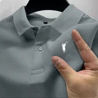Polo à manches courtes pour homme de marque de luxe, imprimé haut de gamme, mode estivale, t-shirt à col, nouveau style, vêtements décontractés pour homme 4