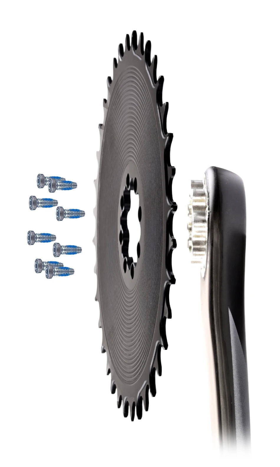 GOLDIX 8-Bolzen-Fahrradkettenblatt, breite und schmale Zähne, AERO-Kettenblatt, CNC-Hohlschneidbearbeitung für SRAM 8-Bolzen-Kurbelgarnitur – Detail 9