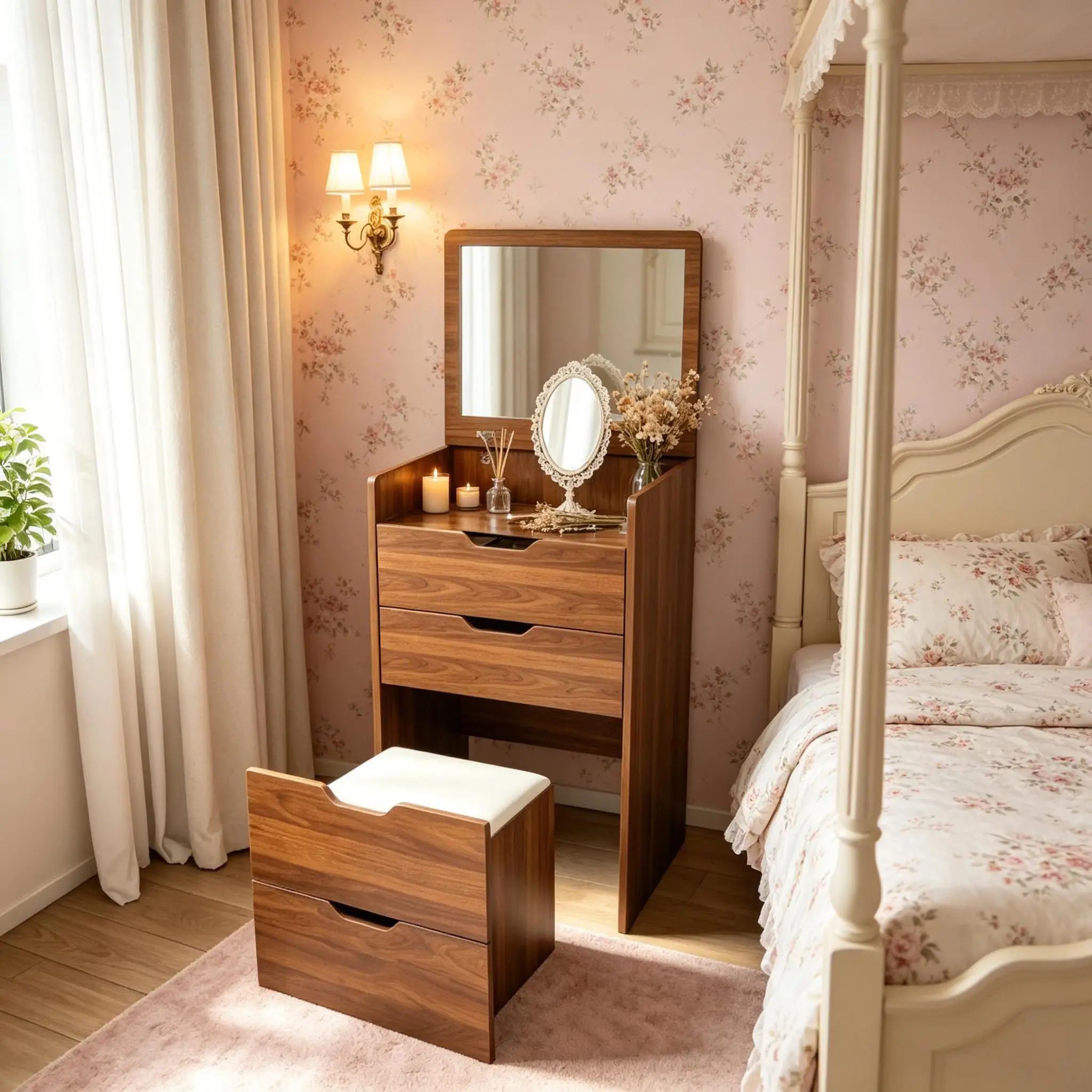 3-in-1 Lighted Vanity Desk 3
