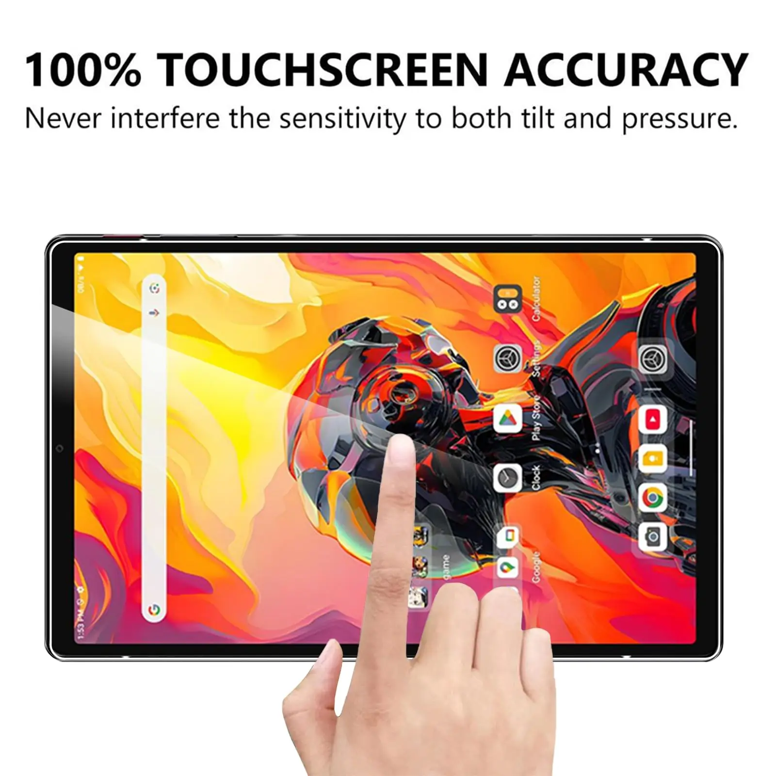 8.8-Inch Ultra HD Clear Tempered Glass Screen Protector, Impact-Resistant Film