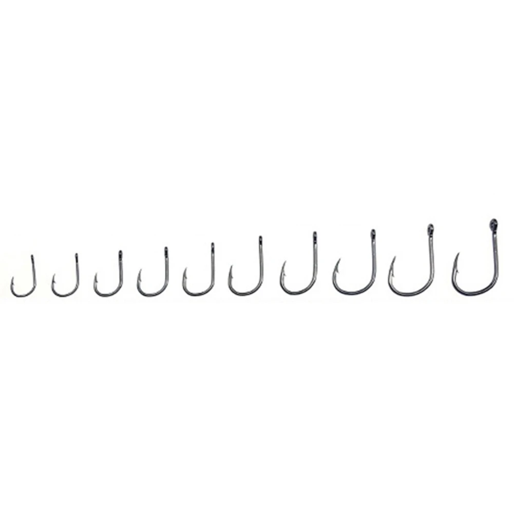 PRO BEROS Angeln Haken Set Mit Schleife Stacheldraht Karausche Karpfen Angeln Meer Eyed Kreis Haken 3 #-12 # angelhaken Angeln Zubehör Pesca – Detail 6