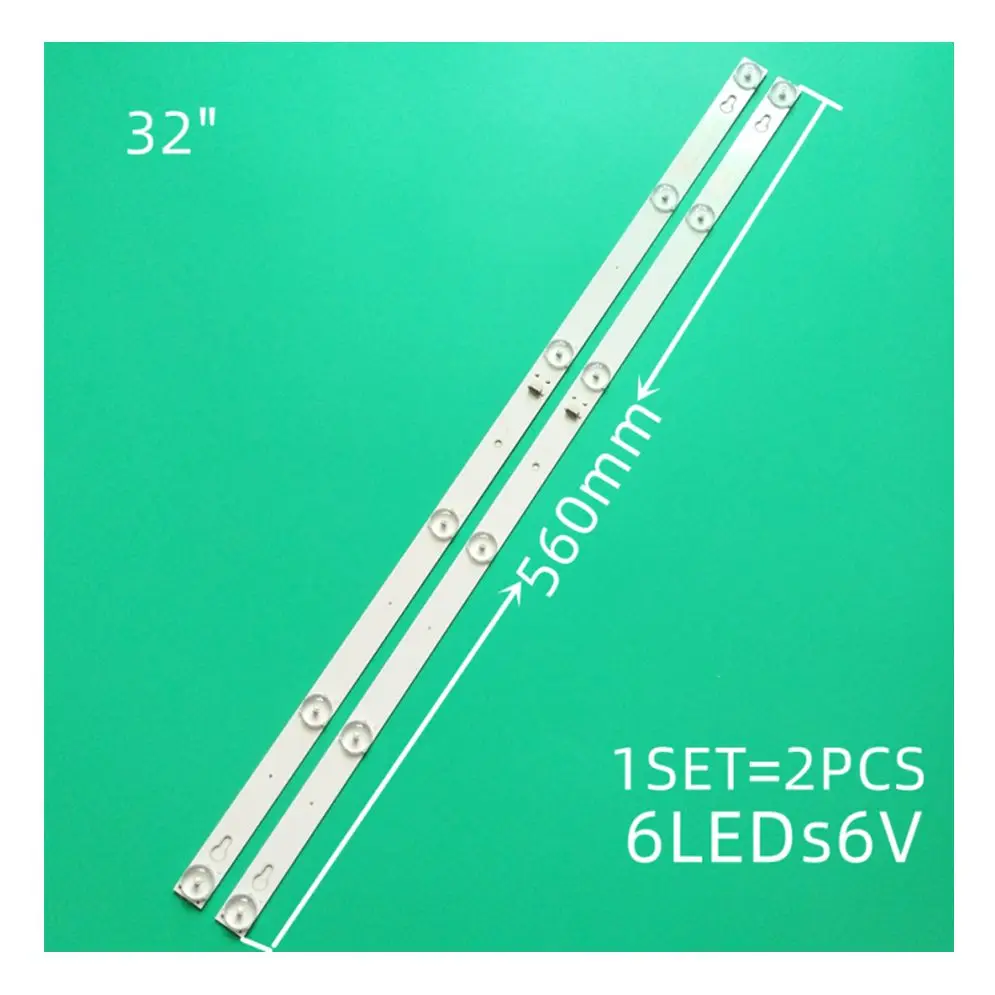 

Светодиодная лента для освещения TCL 32HB5426 32D100 L32S4900s 32S301 L32P1A 4C-LB3206-HR03J HR01J TOT_32D2900 32HR330M06A5 V5, 2 шт.