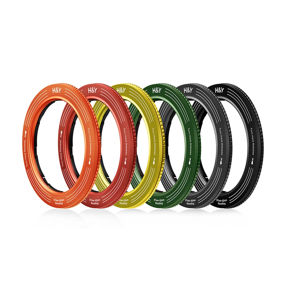 H&Y RevoRing Camera Accessories Lens Filters Step Up Rings Variable Adapter Ring 37-49mm 46-62mm 52-72mm 67-82mm 82-95mm