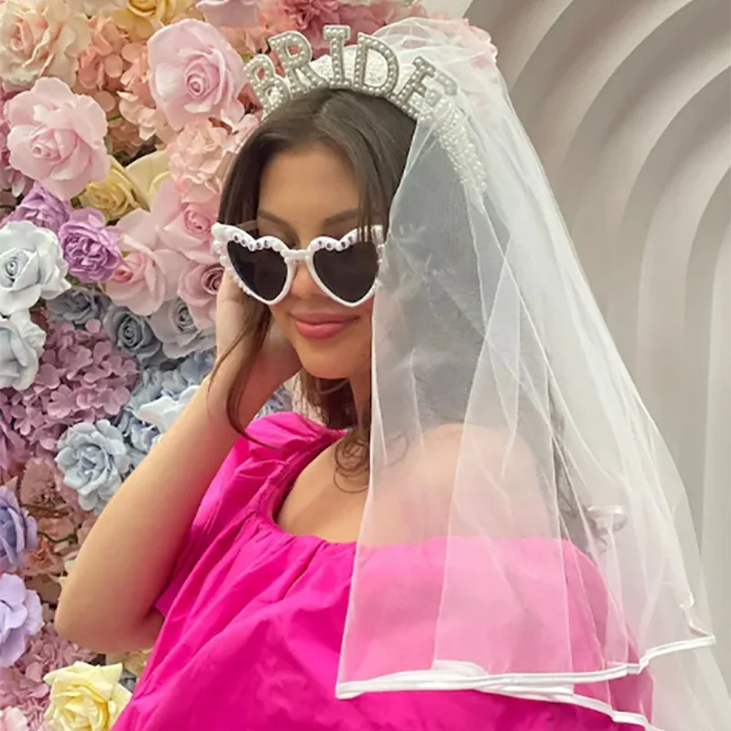 Fascia per Capelli con Perle da Sposa, Accessori per Capelli, Copricapo per Donne e Ragazze, per Matrimoni, Feste, Cerimonie - immagine 3